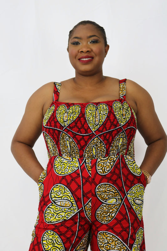Baggy Legs Ankara Jumpsuit
