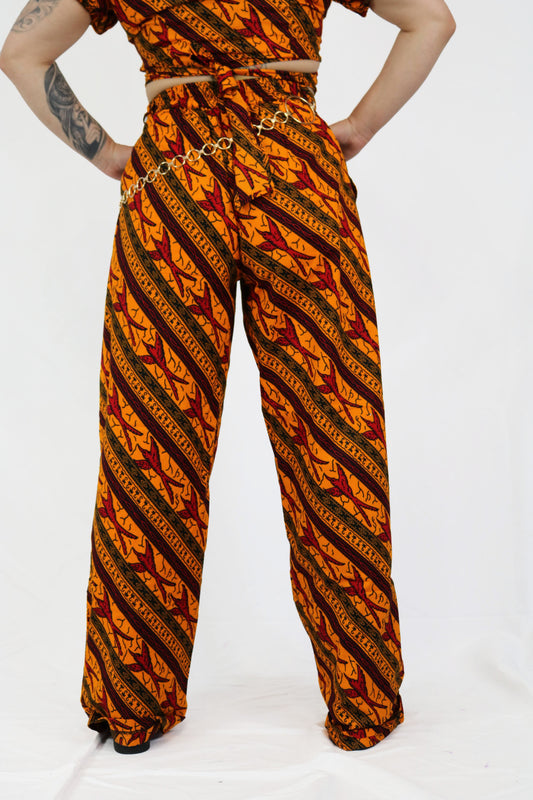 Ankara Crop Top Set