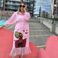 African Art Fringed Shirt Dress 2.0