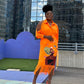 African Art Fringed Shirt Dress 2.0