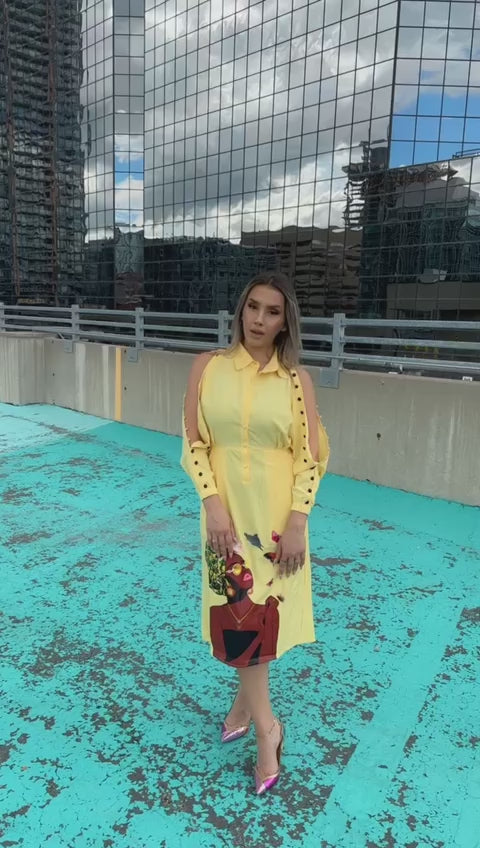 African Art Shirt Dress 2.0