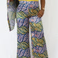 2pcs African Ankara Kimono Set