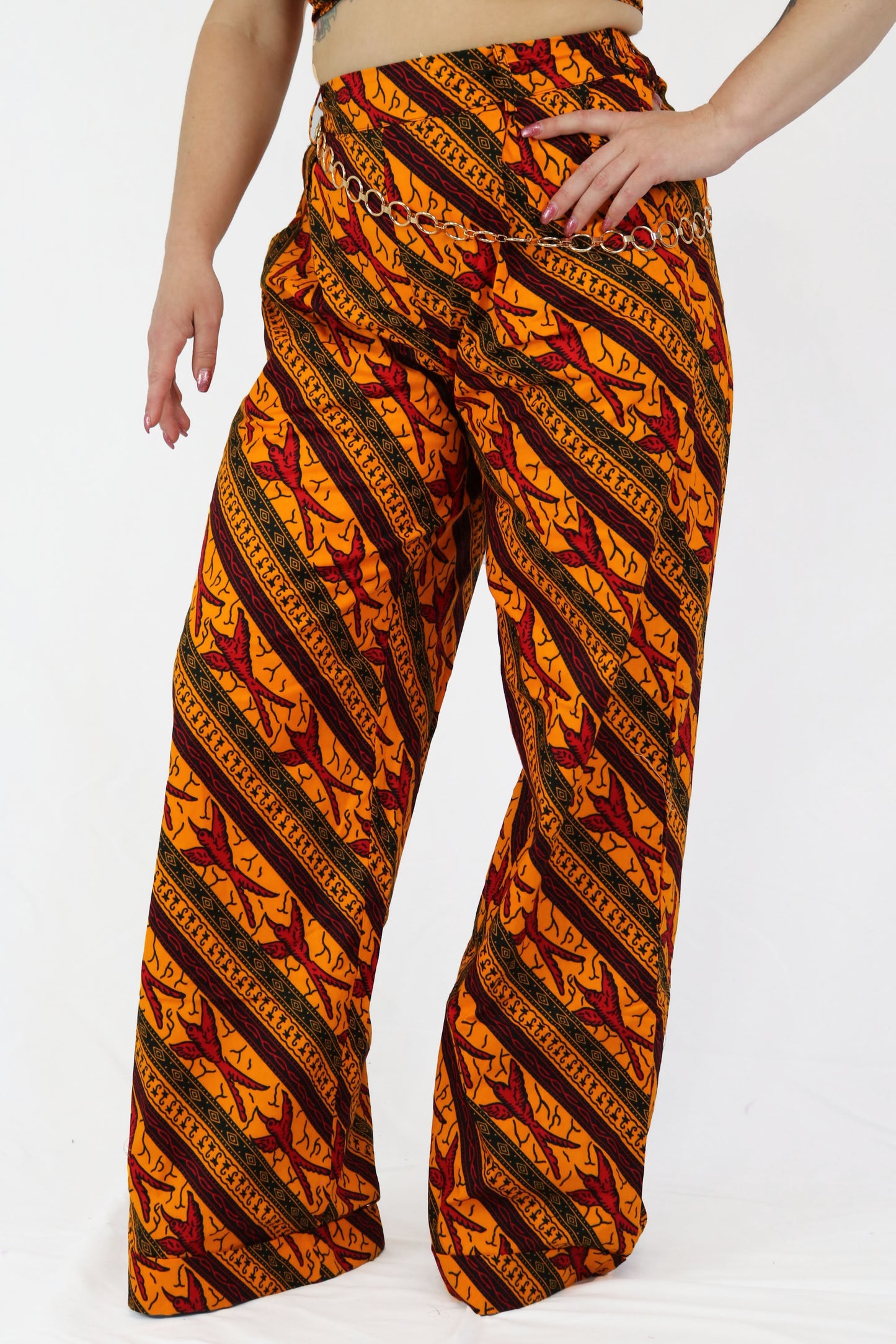 Ankara Crop Top Set