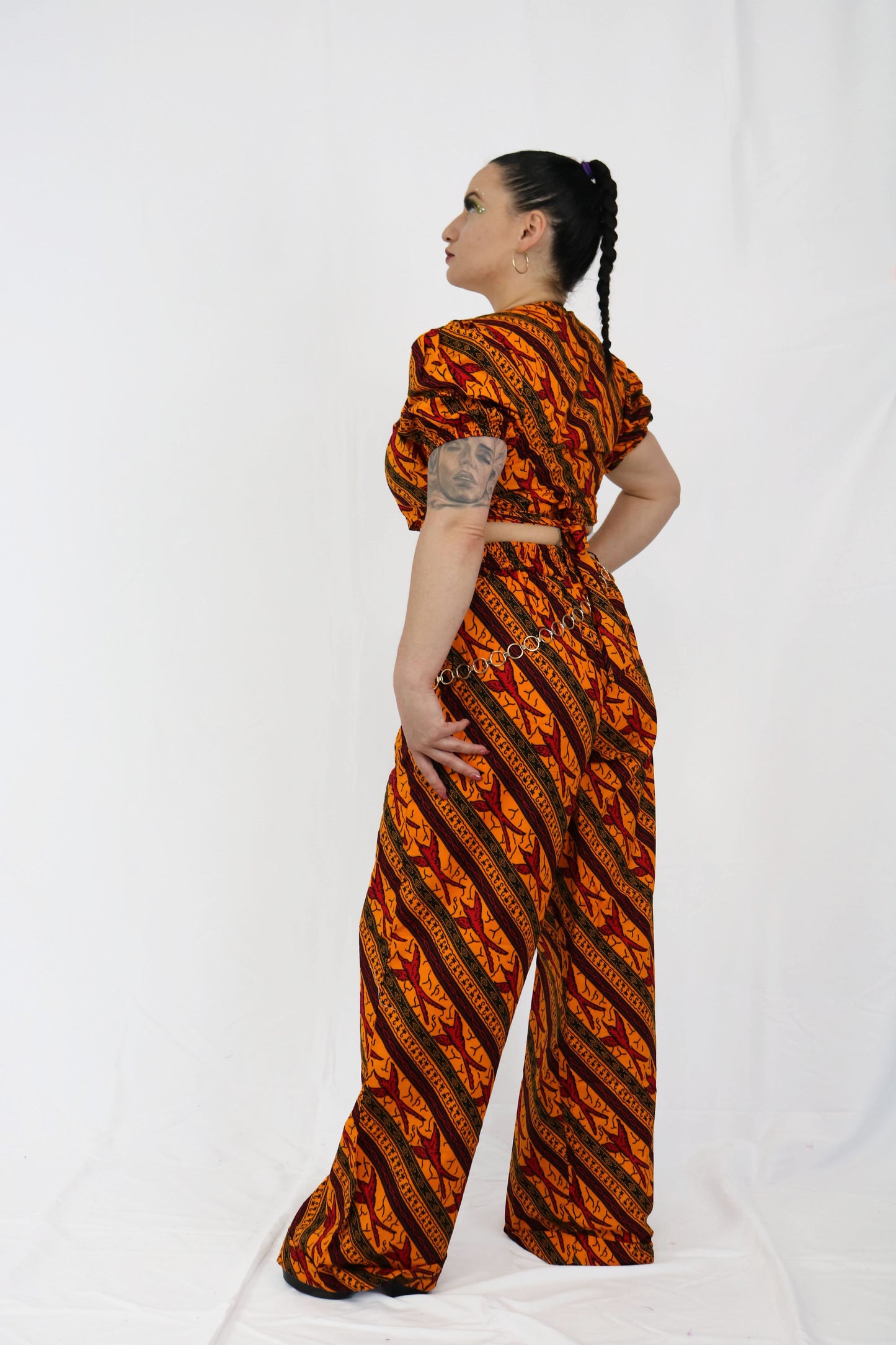 Ankara Crop Top Set